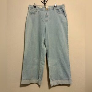 High Rise Striped Jeans